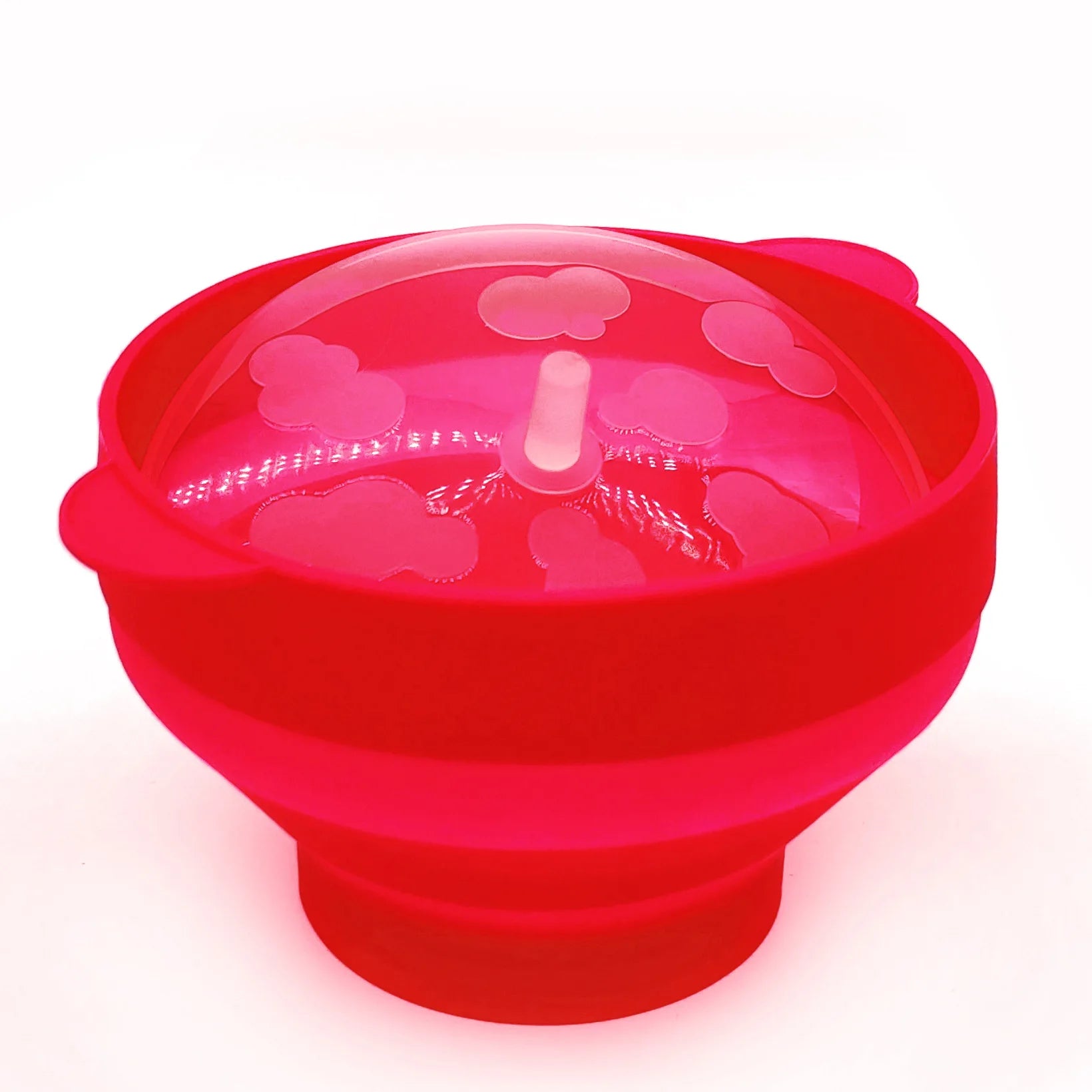 Custom Logo Home DIY Microwave Popcorn Maker Collapsible Classic Style Hot Air Silicone Popper Bowl with Lid Sustainable