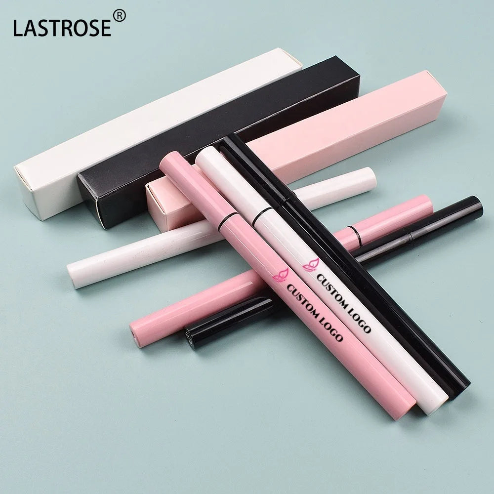 Private Label Pink/White/Black Waterproof and Non-Blooming Sweatproof Liquid Eyeliner Pen Makeup Use Slim Liquid Eyeliner Pencil