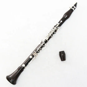 High Quality Chinese Professional 17-Keys Bb Silver Plated Ebony Clarinet Economical French System Clarinet