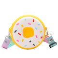 Mini Cute Silicone Donut Kids Girls Shoulder Bag Fashion Girls Wallet With Zipper