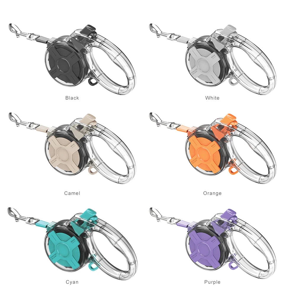 Ultra-Light Mini 4M Retractable Dog Leash Anti-Lost Anti-Runaway Pet Leash for Small Dogs & Cats Outdoor Use