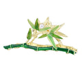 Jumbo Pearl Alloy Bamboo Shape Big Haarklammer Summer Chinese Style Metal Shark Claw Clips Large Elegant Hollow Claw Clips