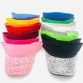 Fashion Bedazzled Bling Visor Cap Hat Adults Embellished with Rhinestone for Outdoor Sports Travel Fishing Daily Use