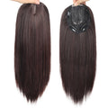 14/18/22inch Wig Piece Female Straight Hair on Top Head High Temperature Fiber Cover White Hair
