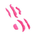 Joyful Funny Fake Beard Light Soft Lint Skin Friendly Pink Self Adhesive Fake Mustache Set Children's Holiday Dress up Prop