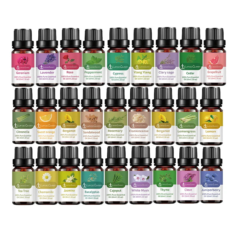 Personalized 10ml Essential Oil Set for Massage & Skin Care