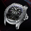 2023 Luxury Fashionable Case Sapphire Watch Mirror Hollow Out Automatic Mechanical Tourbillon Rubber Band Men's Watches