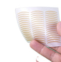 Invisible Double Fold Eyelid Lace Paste Self-Adhesive Natural Eye Tape Clear Beige Stripe Makeup Tool