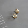 Gold Plated Earrings Hoops Elegant Hoop Earrings With Cubic Zircon Hoop Earrings