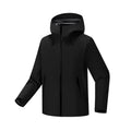 Unisex Outdoor Hard Shell Jacket Fully Laminated Waterproof Hooded Coat Stand Spring Autumn Mountaineering XL Size Zipper Woven