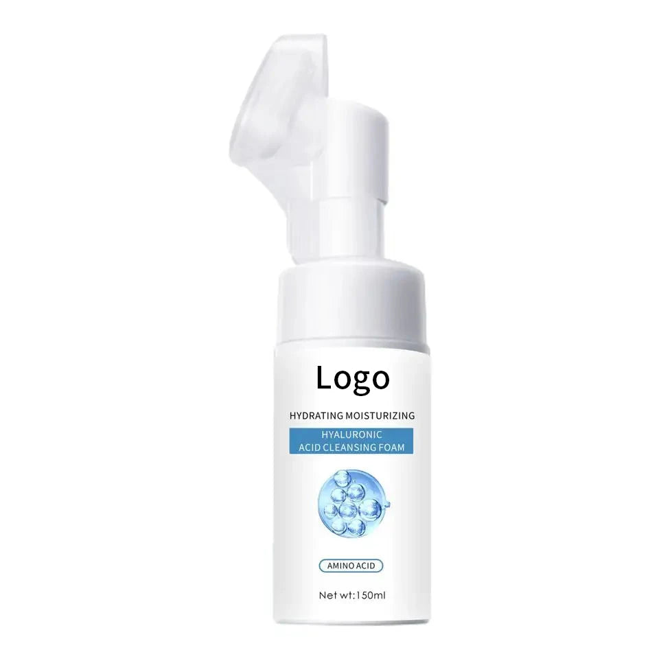 Factory Wholesale Organic Herbal Amino Acid Facial Cream Cleanser Foam Moisturizing Exfoliating Whitening Anti-Aging Mousse