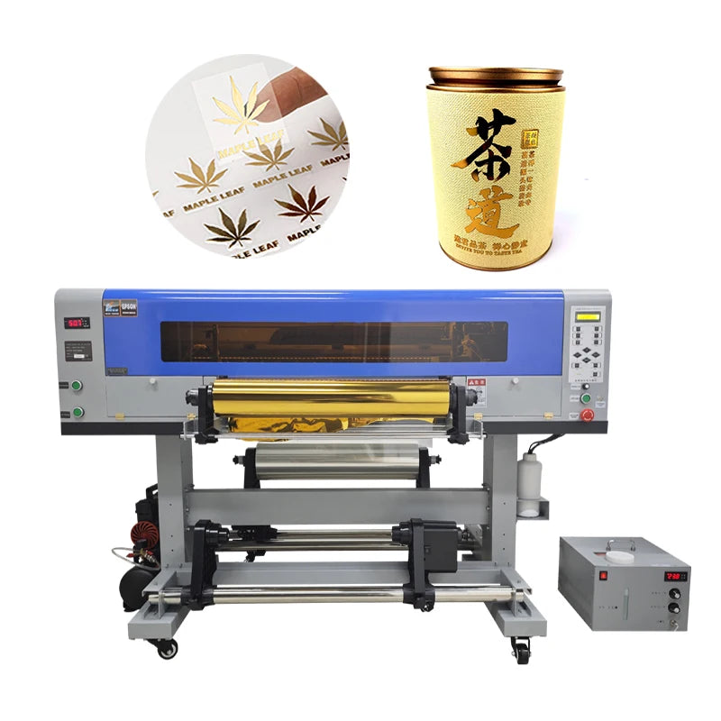 High Speed with 3 Head DTF Printer Printing Uv Sticker 30cm Printer for Phone case Cup Wrap Digital Printing Machine