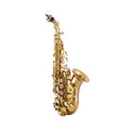 Factory Direct Supply Winds Instruments Eb Yellow Brass Alto Sax Professional Golden Lacquer Curved Saxophone for Sale