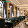 Restaurant Leather Booth Chairs Light Luxury Restaurant Cafe Furniture Chair Sofa Set Furniture Restaurant Lounge Furniture