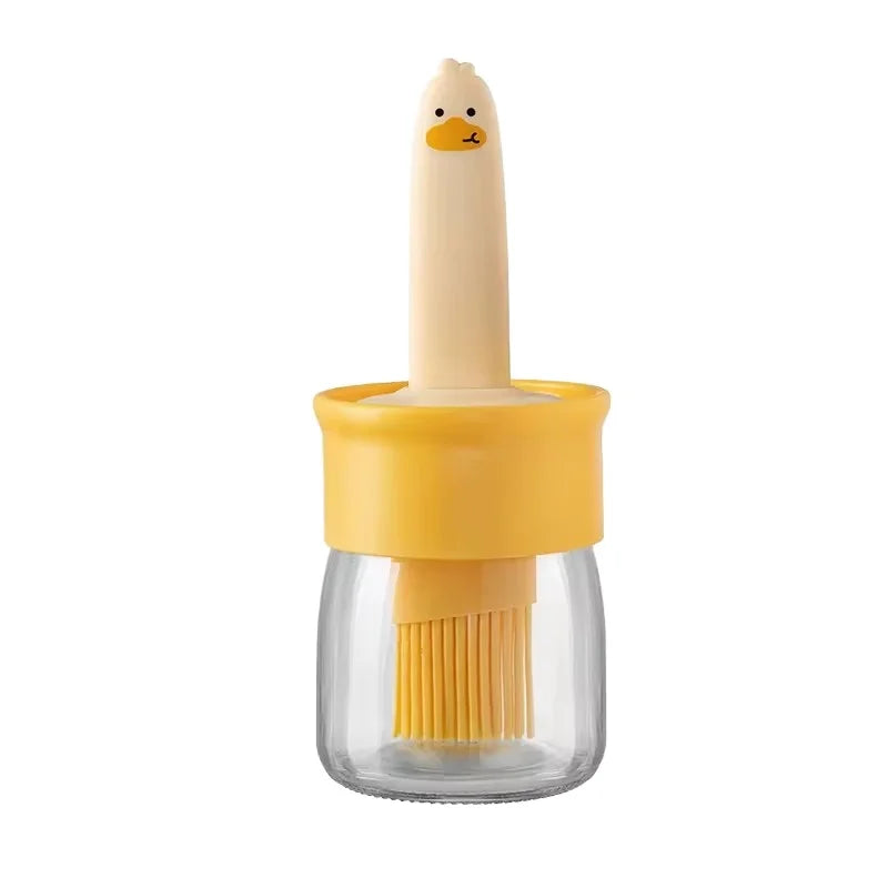 Integrated Silicone Oil Brush Bottle Barbecue Tools with Convenient Oil Brush Bottle