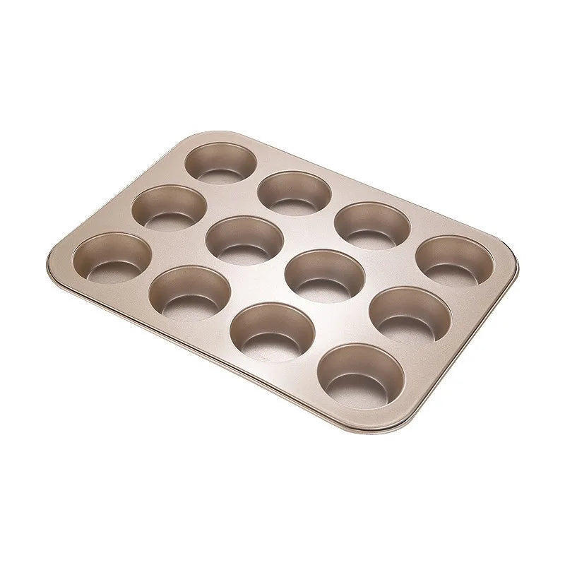 Modern Carbon Steel Non-stick Eco-Friendly Rectangle Cake Molds Laser/Silk Printed Logo for Doughnuts Bread Muffin Baking