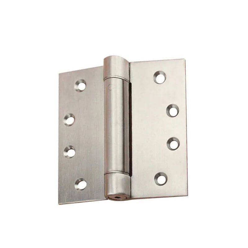 Heavy Duty Modern Self-Closing Adjustable 304 Stainless Steel 4-Inch Brushed Nickel Spring Hinge for Kitchen & Bathroom Doors