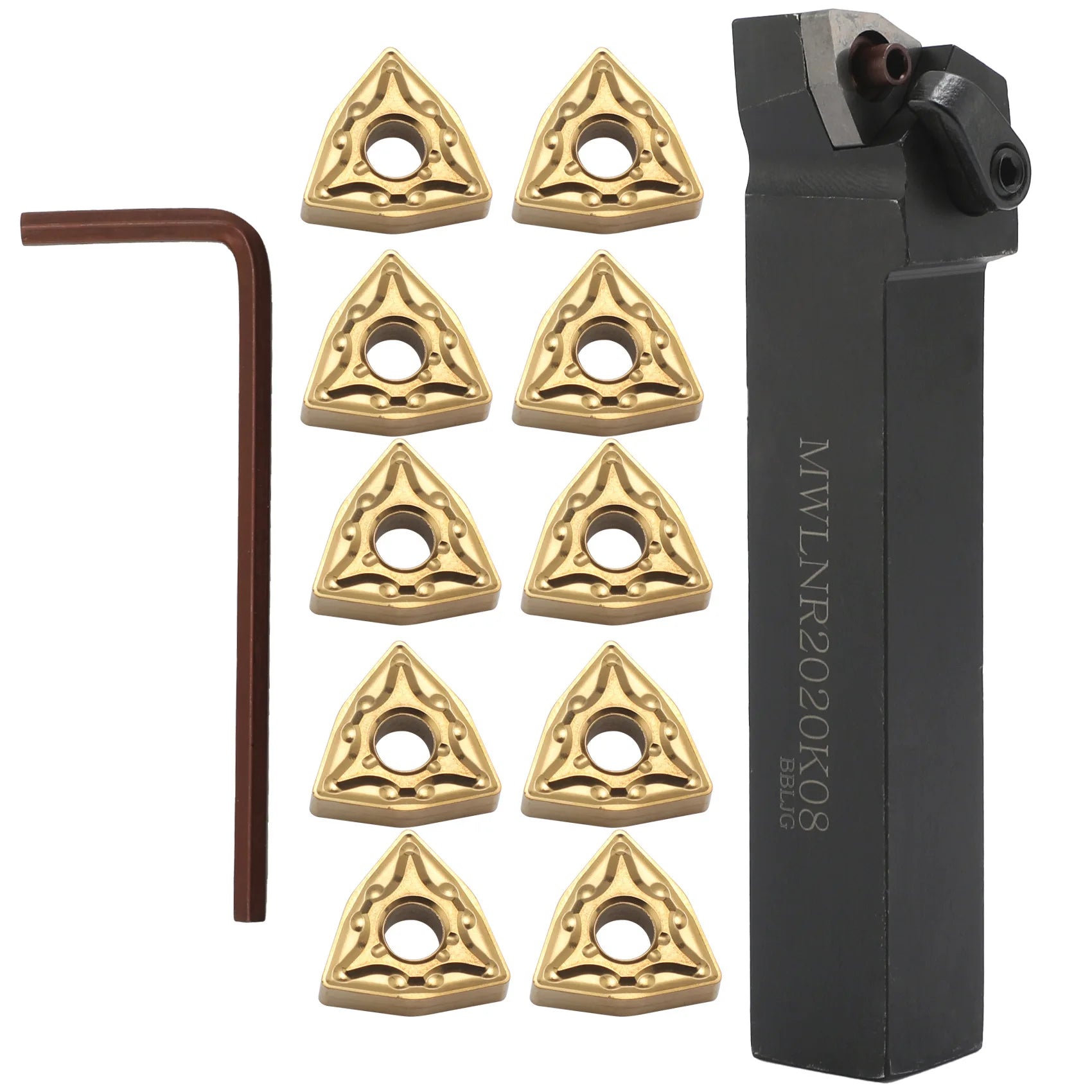 CNC Lathe Cutting Tool MWLNR/L External Turning Tool Holder Metal Lathe Holder MWLNR2020K08 MWLNL2020K08