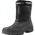 Knixmax Men's Winter Snow Boots Warm Waterproof Fleece Lined with Slip-Resistant Soles for Winter Season