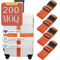 Custom Sublimated Print Logo Travel Case Elastic Cross with Plastic TSA Lock Buckle Suitcase Adjustable Belt Luggage Strap