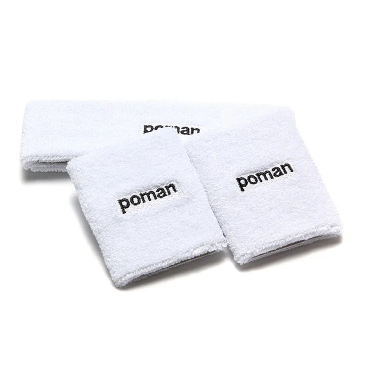 3 Pieces Sweatbands Set Sports Basketball Headband and Wrist Sweatbands Cotton Wristband and Headband Sweatband Set