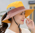 Custom New Bucket Hat Cap Fishing Boonie Sun Safari Hat With String;sun protection Wide Brim Bucket Hat Waterproof