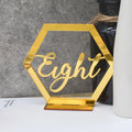 Creative Colorful Acrylic Table Numbers Elegant Festival and Party Table Ornaments Customized Wedding Table Plate Decoration