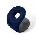 BBK 2022 Custom Logo Personalized Orthopedic Office Memory Foam U-Shape Knitted 100% Cotton Wearable Portable Neck Pillow