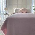 pink custom quilting cotton stonewashed quilt luxury super warm soft oeko tex bed covers