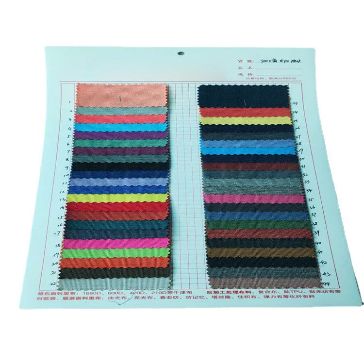 Spot Wholesale Price Watertight Nylon PU Cationic Cloth 900D Polyester Oxford Fabric for Laptop Bag