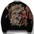 Autumn and Winter New National Fashion Three-Dragon Embroidery Polyester Coat Jacket Men's Versatile Thickened Baseball