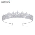 LUOTEEMI Bridal Hair Jewelry Hairband Woman Accessories Wedding Party Korean Style Luxury Flower Crown Tiara