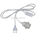 AU EU US Plug 1.8m Power Cord Cable E27 Full Tooth Lamp Holder Base with 303 Switch Wire for Pendant LED Bulb