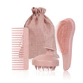Hot Sale Cross-Border Wheat Straw Ionic Waterproof Eco-friendly Wide Tooth Hairdressing Shampoo Comb Soft Silicone Massage