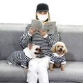 XS~XL Striped Cotton Hoodies for Pet Small Dog and People Human Family
