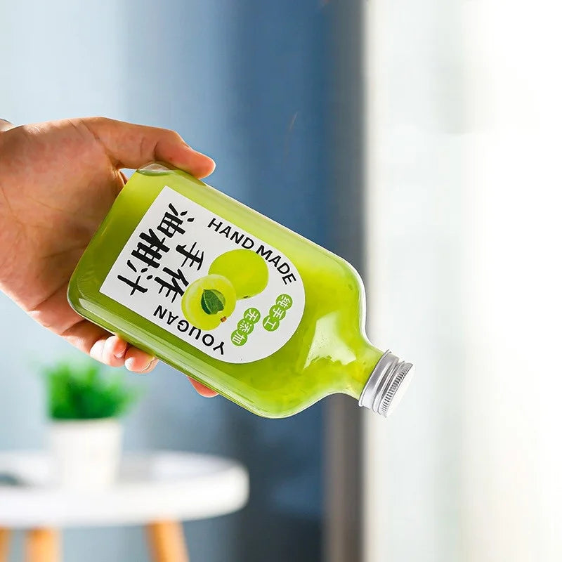 New Arrival 350ml PET Cold Tea Transparent for Raw Coconut Dirty Beverage Juice Milk Cup Spot Domineering Oil Soda Energy Drinks