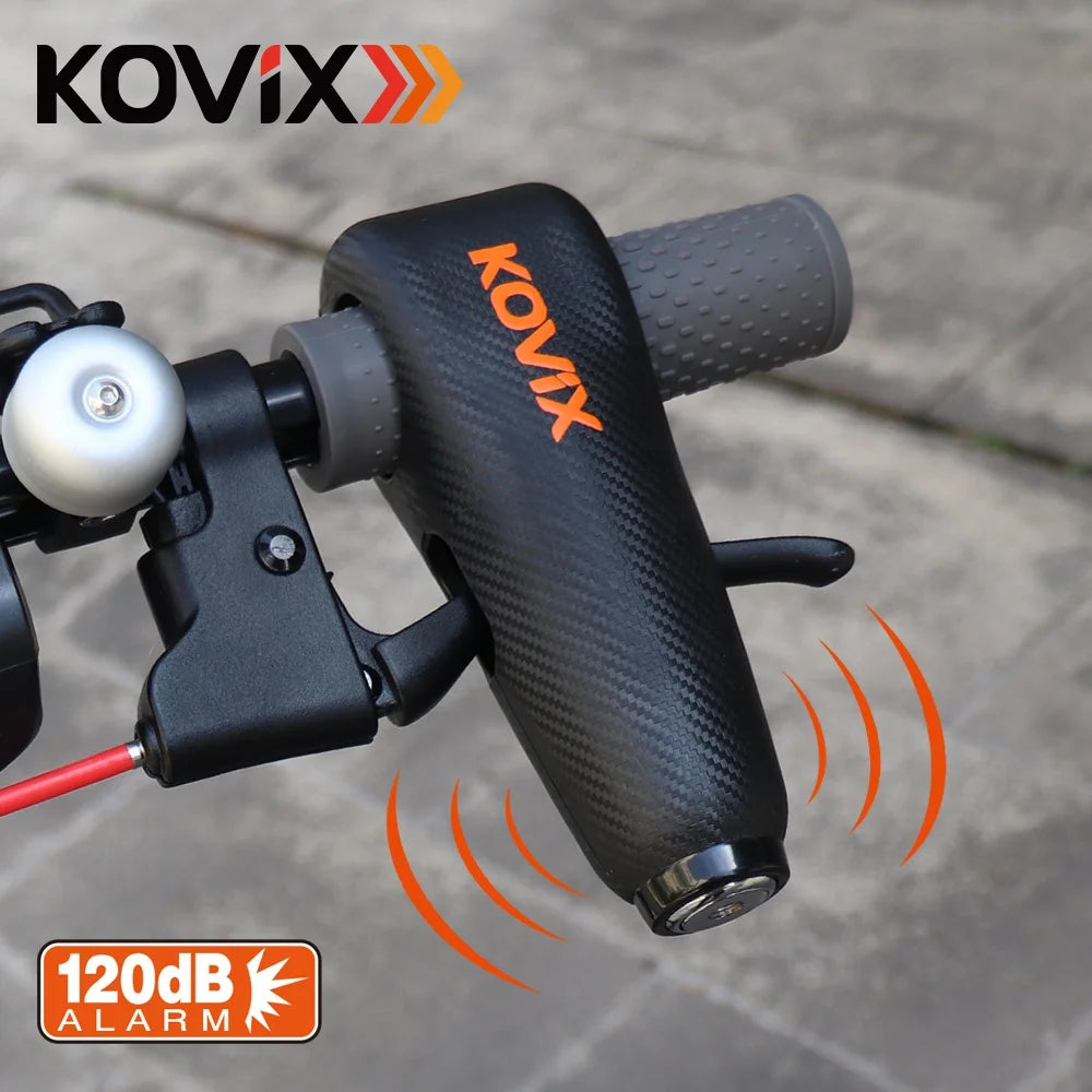 KOVIX New Models Universal Motorcycle Scooter Grip Lock Long Battery Life E Scooter Lock
