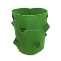 15 Gallons Strawberry Plant Bag with 8 Sides Planting Pockets Fabric Felt Material Heavy Duty Re-usable Grow Bag