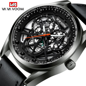 HANNAH MARTIN WATCH FACTORY's New Design Waterproof 3-Bar Quartz Movement OEM ODM Men's Stainless Steel Strap Watches