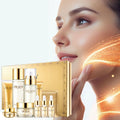 Time Peptide Gold Luxury Korean Style Set 10 Pieces Anti Aging Skin Care Kit Firming Facial Serum Toner Cleanser Eye Cream MegaBDM