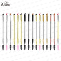 Belifa's Best-selling Customizable Single Eyebrow Brush All Aluminum Tube Double Head Diagonal Eyebrow Eyelash Brush