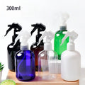 Custom 300ml PET Plastic Trigger Spray Bottles Refillable Fine Mist Nozzle Bottle for Cleaning Salon Hair Care Packaging