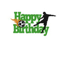 Happy Birthday Soccer Cake Topper Football Player Cake Decorations Boy/girl Sports Cake Topper