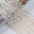 Natural 4-5mm White Baroque Freshwater Loose Pearls Strands Beads