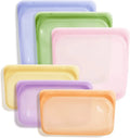 Reusable Ziplock Snack Bag Double Zipper Leak-proof Sealed Customizable Storage Silicone Food Bags for Packing Food