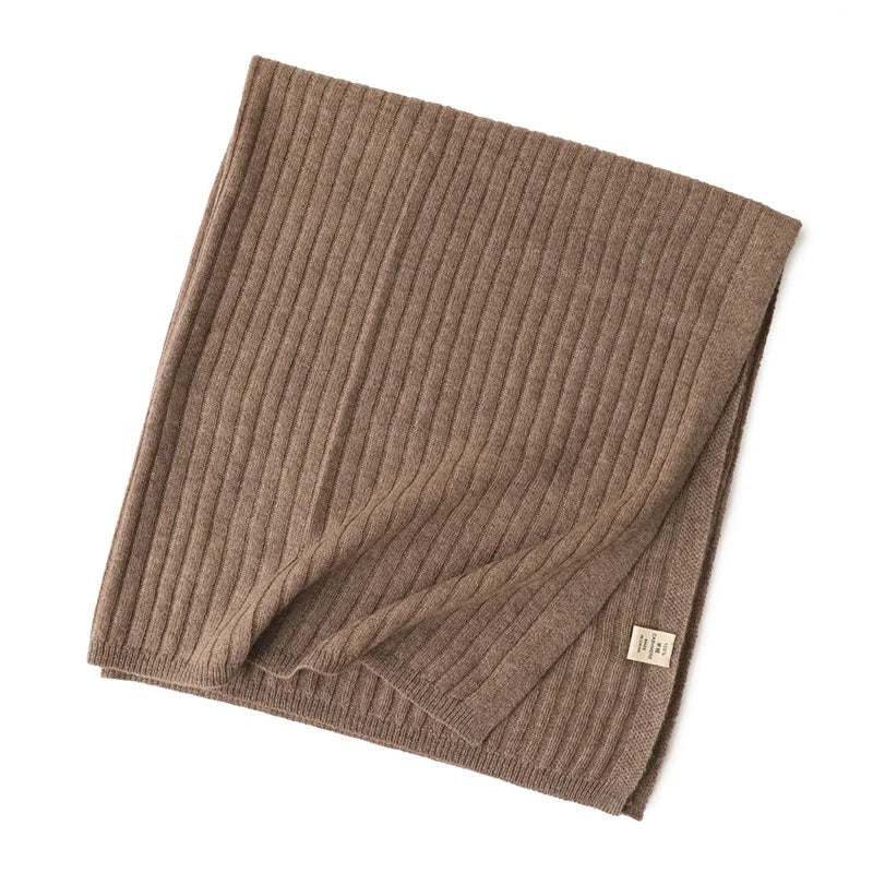 Custom Rib Design Super Soft 100% Pure Cashmere Knitted Baby Blanket Bed Sofas Lnewborn Swaddle Kids Luxury Thermal Throws