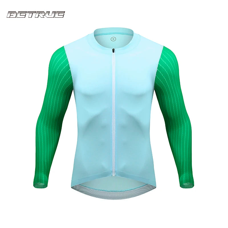 Sublimation Custom Made Blank Downhill Cycling Jerseys Long Sleeve Team Mountain Bike MTB Shirt Cycling Aero Jersey