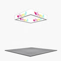 Custom Branded Portable LED Backlit Hanging Ceiling Banner Modular Design for Advertising Promotion for Expo Trade Show