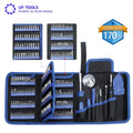 UFTOOLS 170 Piece Magnetic Bit Holder Screwdriver Bit Set for Phone Computer Repair