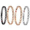 Stainless Steel Bracelet Ultra Strength Magnets Bangle Zircon Crystal Healing Magnets  Bracelets for Women